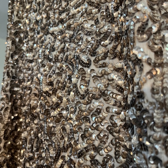 Vince gold sequined pencil skirt, zippered back, worn once, size 2 - Picture 8 of 10